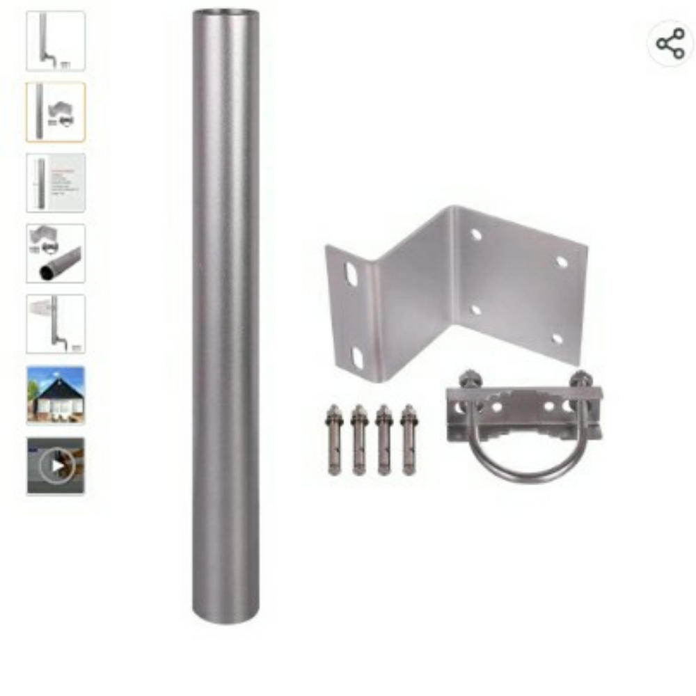 XRDS-RF 16inch Pole Mount Heavy Duty Mounting Pole for Outside Home Antenna 40cm